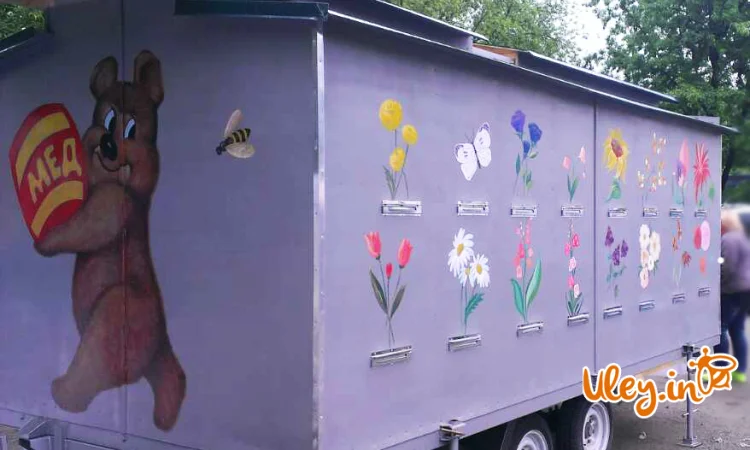 Павільйони для бджіл з двохосьовим причепом - фото № 2