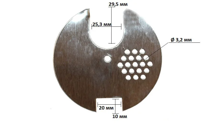 Льотковий загороджувач круглий Ø 80 Нержавіючий - фото № 1