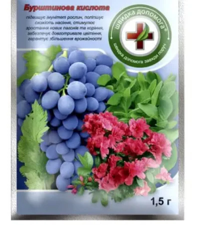 Регулятор росту рослин Бурштинова кислота 5 г - фото № 1