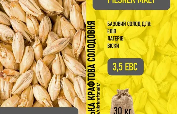 Светлый пивоваренный ячменный солод 2025 года - фото № 1