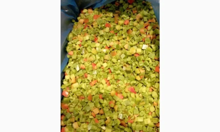 Продаж замороженого перцю меланж 10х10 кубік - фото № 4