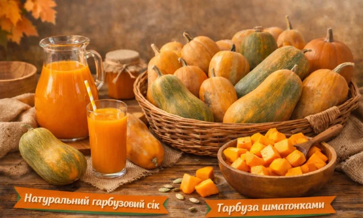 Продаж солодких харчових гарбузів - фото № 1