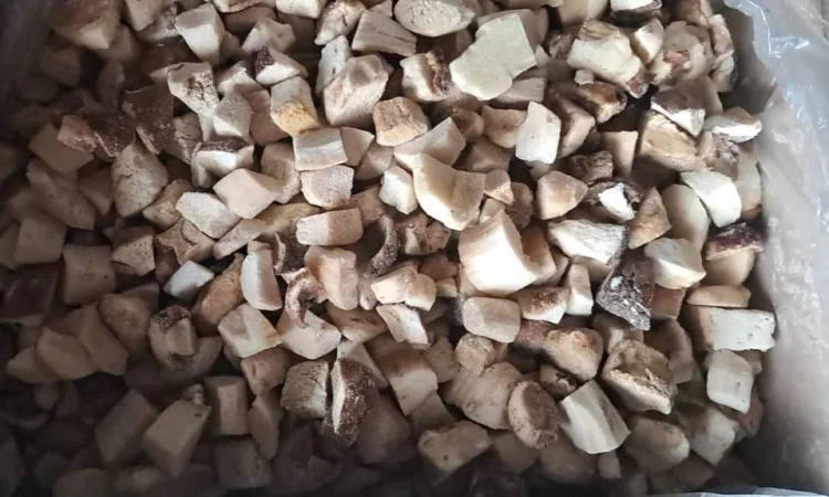 Качественные замороженные белые грибы (кубики) 1 сорт - фото № 1