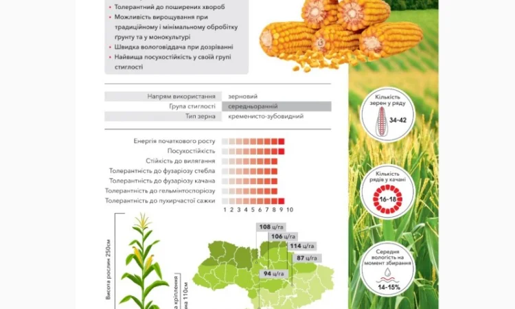 Насіння кукурудзи Рубен ФАО 300 з безкоштовною доставкою - фото № 1