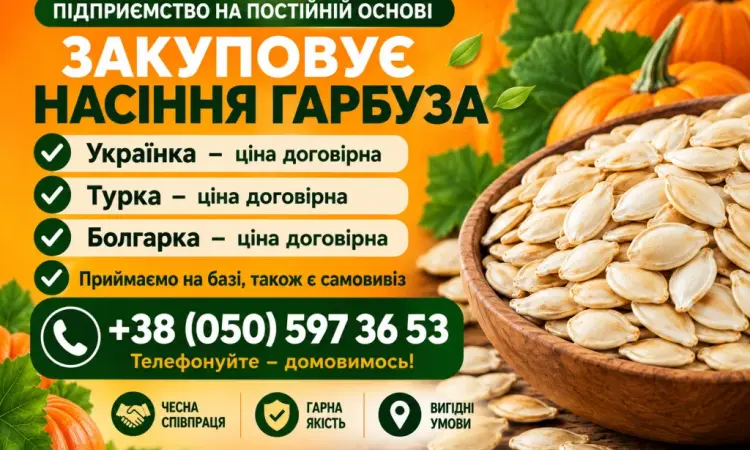 Закупка семян тыквы - фото № 1