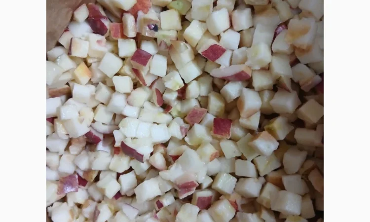 Продам яблуко кубик 10/10 зі шкіркою заморожене - фото № 2