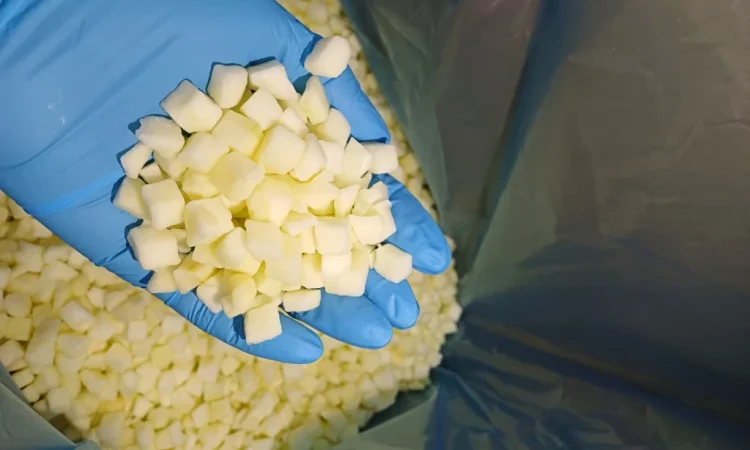 Продам яблуко без шкірки швидкозаморожене кубик 10×10 - фото № 3