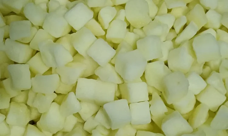Продам яблуко без шкірки швидкозаморожене кубик 10×10 - фото № 4