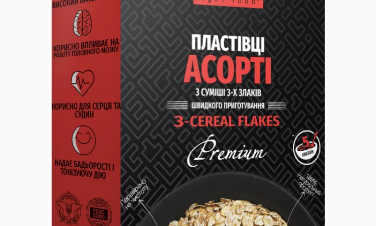 Пластівці Асорті з суміші 3 злаків - фото № 1