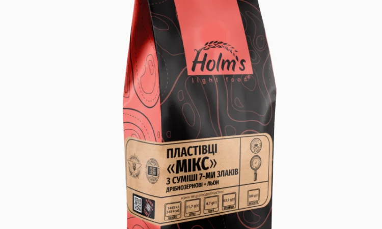 Пластівці "Мікс" дрібнозернові з суміші 7-ми злаків + льон - фото № 1