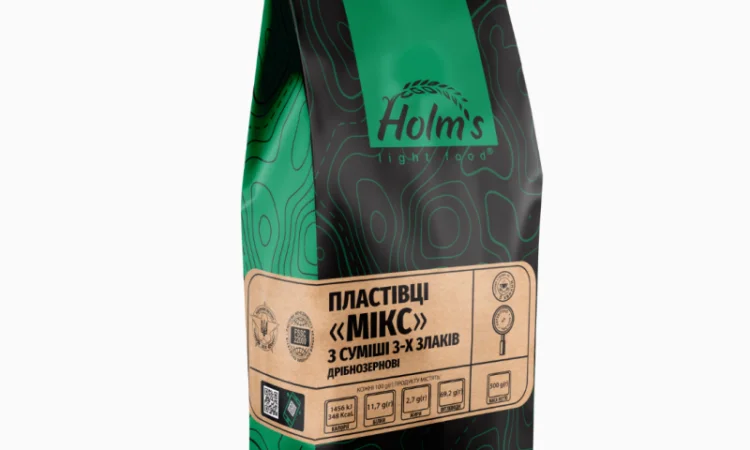 Пластівці "Мікс" дрібнозернові з суміші 3-х злаків - фото № 1