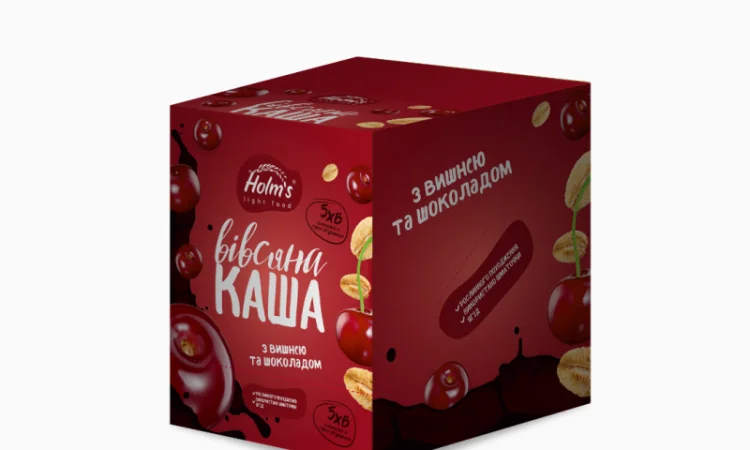 Овсяная каша с вишней и шоколадом 480 г (12 шт.) - фото № 1