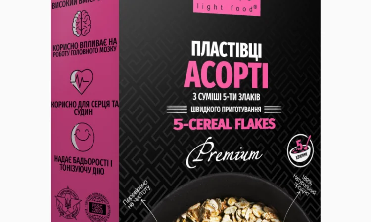 Пластівці Асорті з суміші 5 злаків - фото № 1