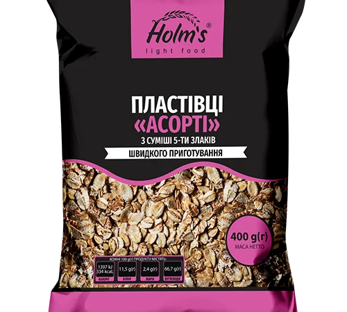 Пластівці Асорті 5 злаків ТМ «Holm’s» - фото № 1