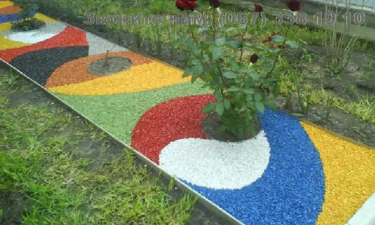 Декоративная щепа для мульчирования – разнообразные цвета - фото № 4