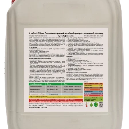 Комплексне органо-мінеральне добриво Агроболік "Цинк" - фото № 4