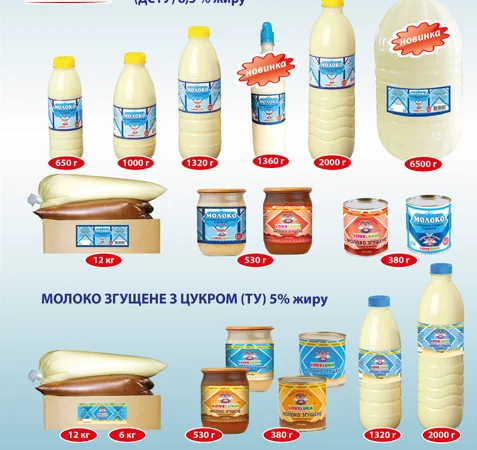 Згущене молоко 8,5% ТМ Loveluka у продажу - фото № 1
