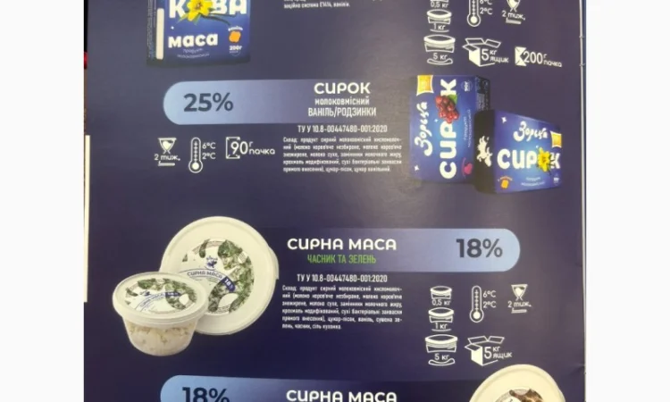 Продукція молочного заводу Нововодолазька - фото № 4