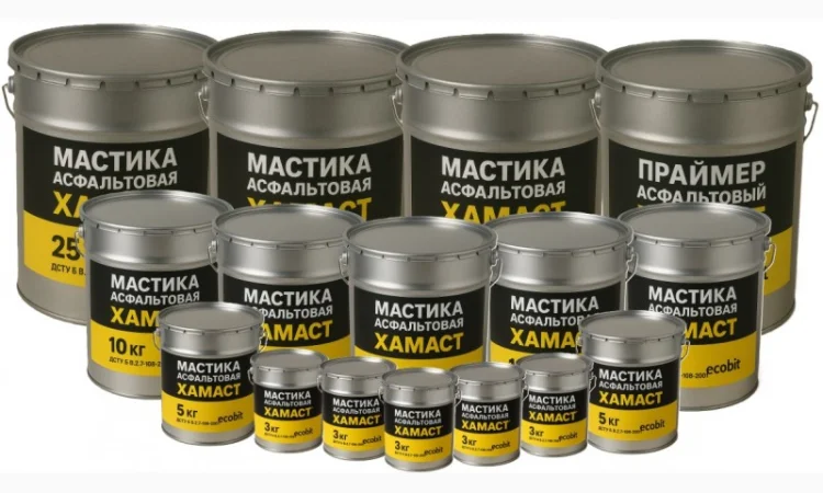 Асфальтова мастика ХАМАСТ ЕКОбіт, 25 кг у відрі - фото № 2
