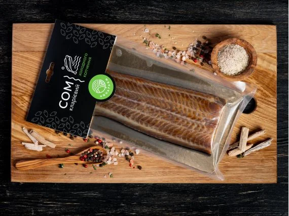 Мармуровый сом холодного копчения - фото № 1