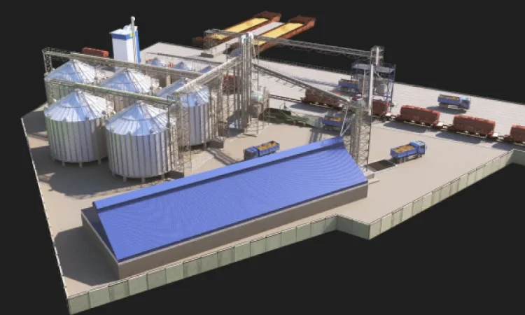 Комплексный зерновой терминал для обработки и хранения зерна - фото № 1