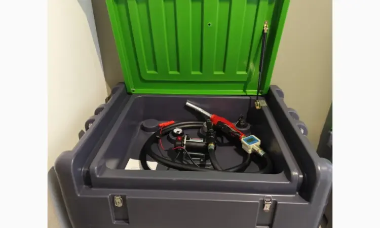 Мобильный бак Metcor 430л с насосом DT-430 для дизельного топлива - фото № 3