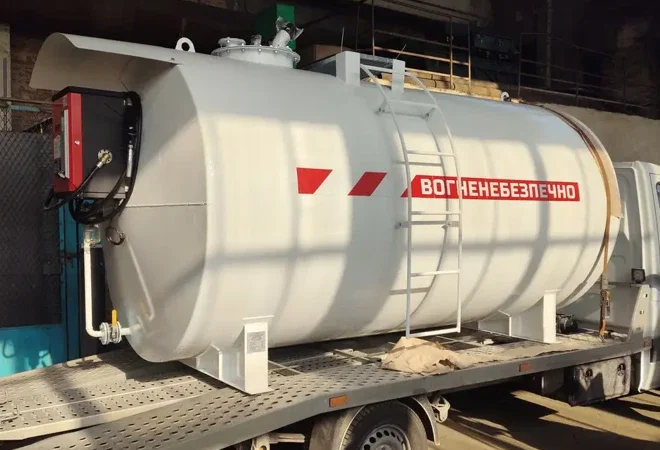 Металлический резервуар 5000л для дизельного топлива и бензина - фото № 8