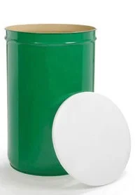 Металлическая конусная бочка 200 л с пластиковой крышкой - фото № 1