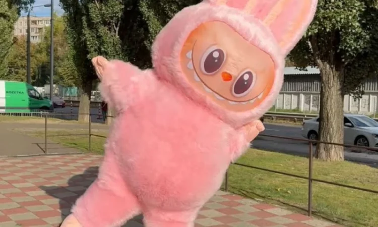 Надувний костюм Лабуба з вентилятором для вашого бізнесу - фото № 2