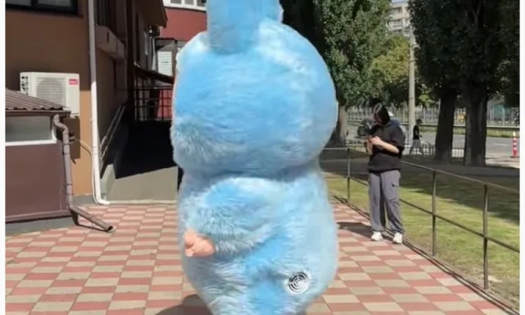 Надувний костюм Лабуба з вентилятором для вашого бізнесу - фото № 6