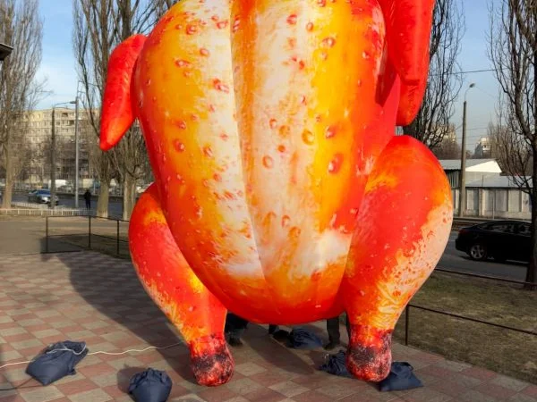 Надувна мобільна реклама для залучення покупців 3.4 м - фото № 6