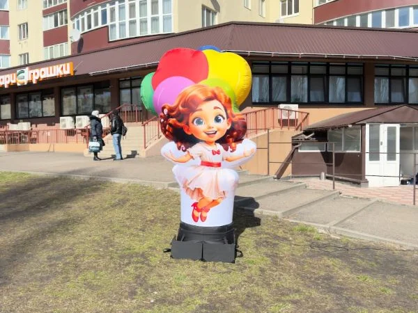 Надувна мобільна реклама для залучення покупців 3.4 м - фото № 7