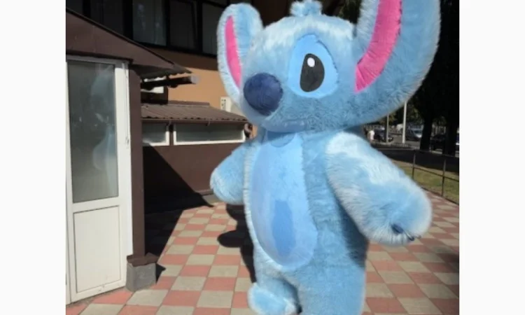 Надувний костюм Стич для аніматора 250 см для дитячих свят - фото № 2