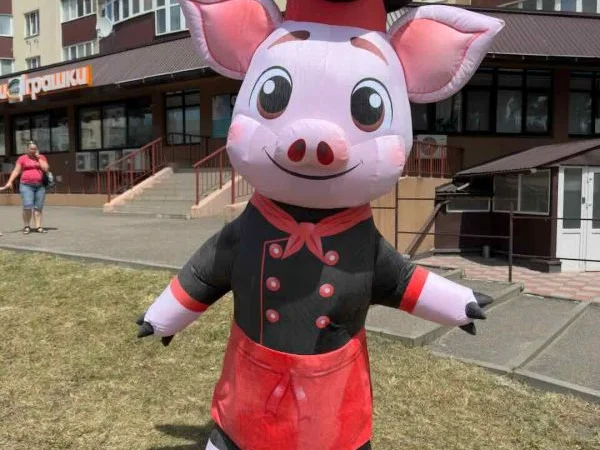 Аніматорський надувний костюм – щит висотою 240 см, 4 години роботи - фото № 1