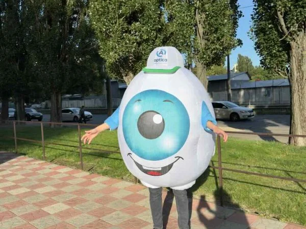 Аніматорський надувний костюм – щит висотою 240 см, 4 години роботи - фото № 5