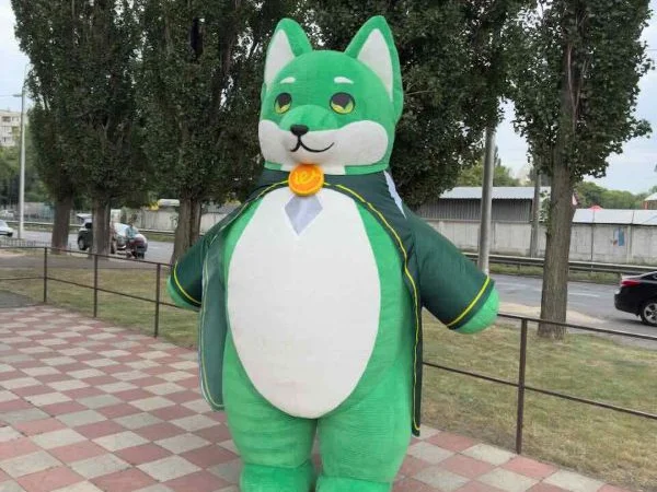 Аніматорський надувний костюм – щит висотою 240 см, 4 години роботи - фото № 8