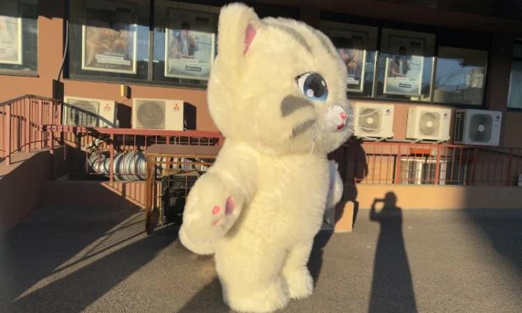 Надувний костюм аніматору Кіт, 4 години роботи, 2.4 м, 60 Вт - фото № 2