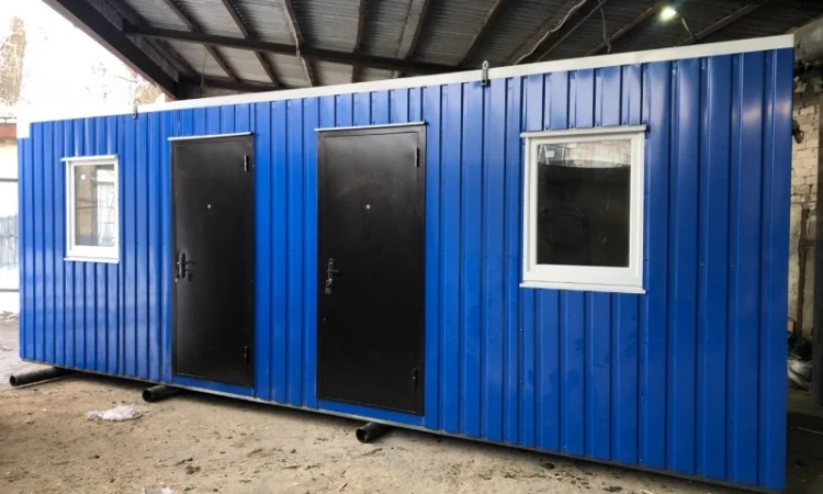 Утеплённый мобильный офис 7*2 м - фото № 1