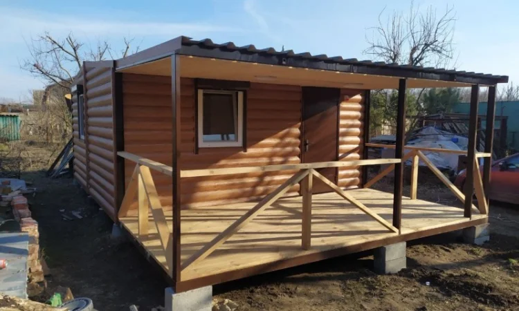 Дачний будинок 25 м² з терасою - фото № 1