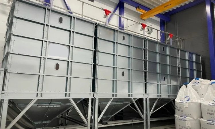 Квадратный силос объемом 40 м³ для пеллет - фото № 2