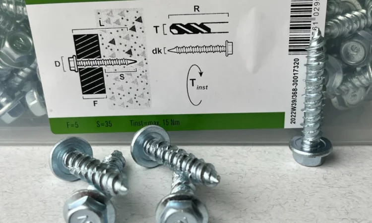 Шуруп для бетону ESSVE 7,5х40 з головкою HEX10 - фото № 5