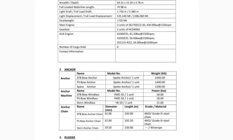 Баржа накатная палубная 80 м, 2015 года - фото № 1