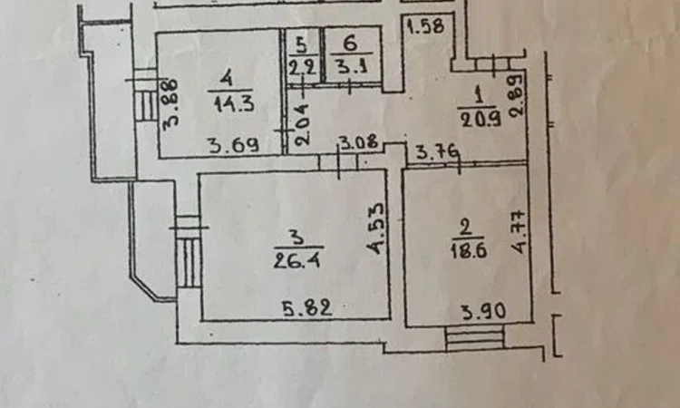 Просторная 2-комнатная квартира на Миколи Голего 5 без комиссии - фото № 10