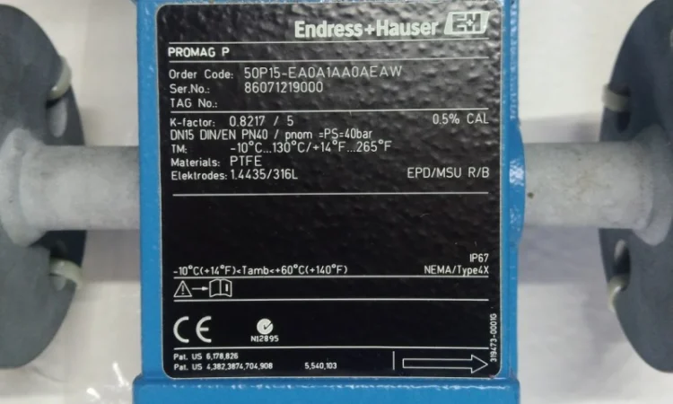 Электромагнитный расходомер Promag 50P/DN15 DIN/EN PN 40 - фото № 3