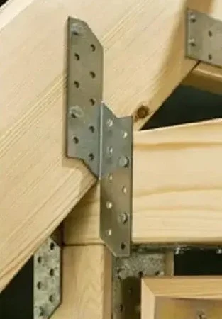 Пластина для кріплення балки 170×35×2 мм оцинкована - фото № 1