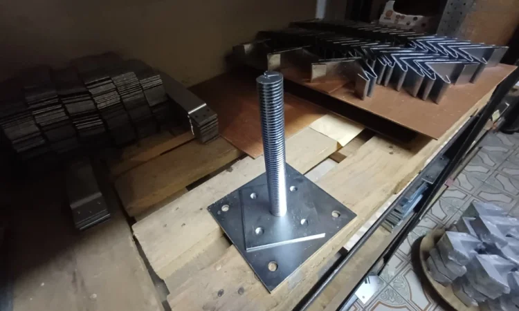 Пластина для кріплення балки 170×35×2 мм оцинкована - фото № 2