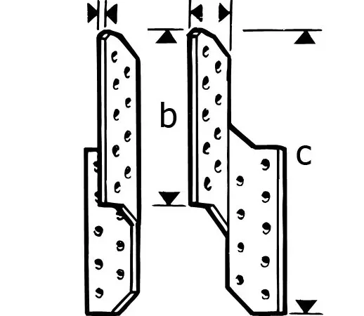 Пластина для кріплення балки 170×35×2 мм оцинкована - фото № 18