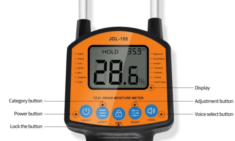 Цифровой вологомер JGL 188 для измерения влажности - фото № 2