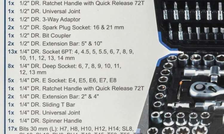 Набор инструментов SCHEPPACH SCH-41082-5 на 108 предметов - фото № 2