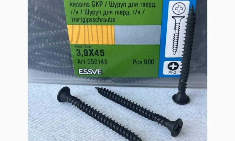 Саморіз ESSVE 3.9*45 мм для гіпсокартону - фото № 2
